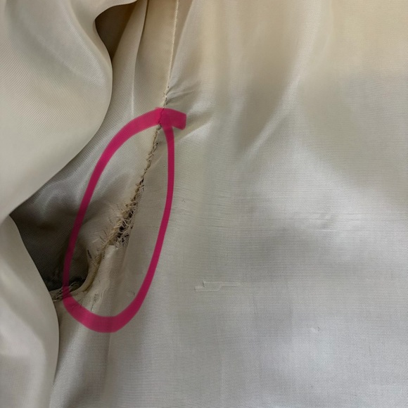 70’s Icewool Cream and Brown Wool Coat S - Picture 4 of 4